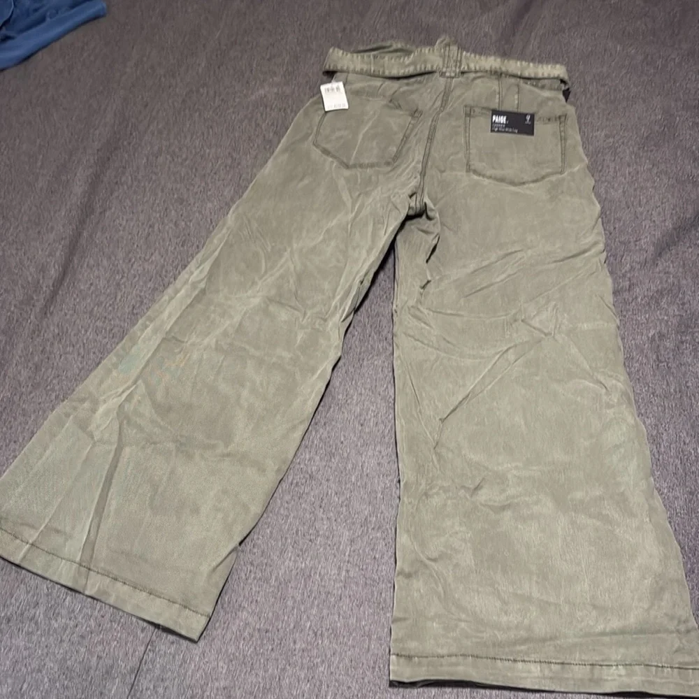 Paige Harper wide leg, high waisted paper bag pants, NWT, 30 - Picture 7 of 16